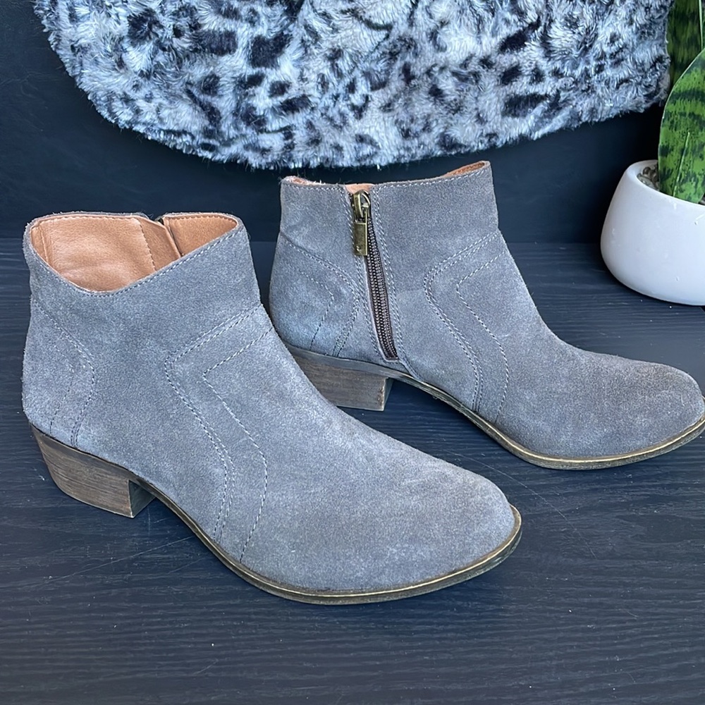 Lucky Brand Grey Brolley Ankle Boots